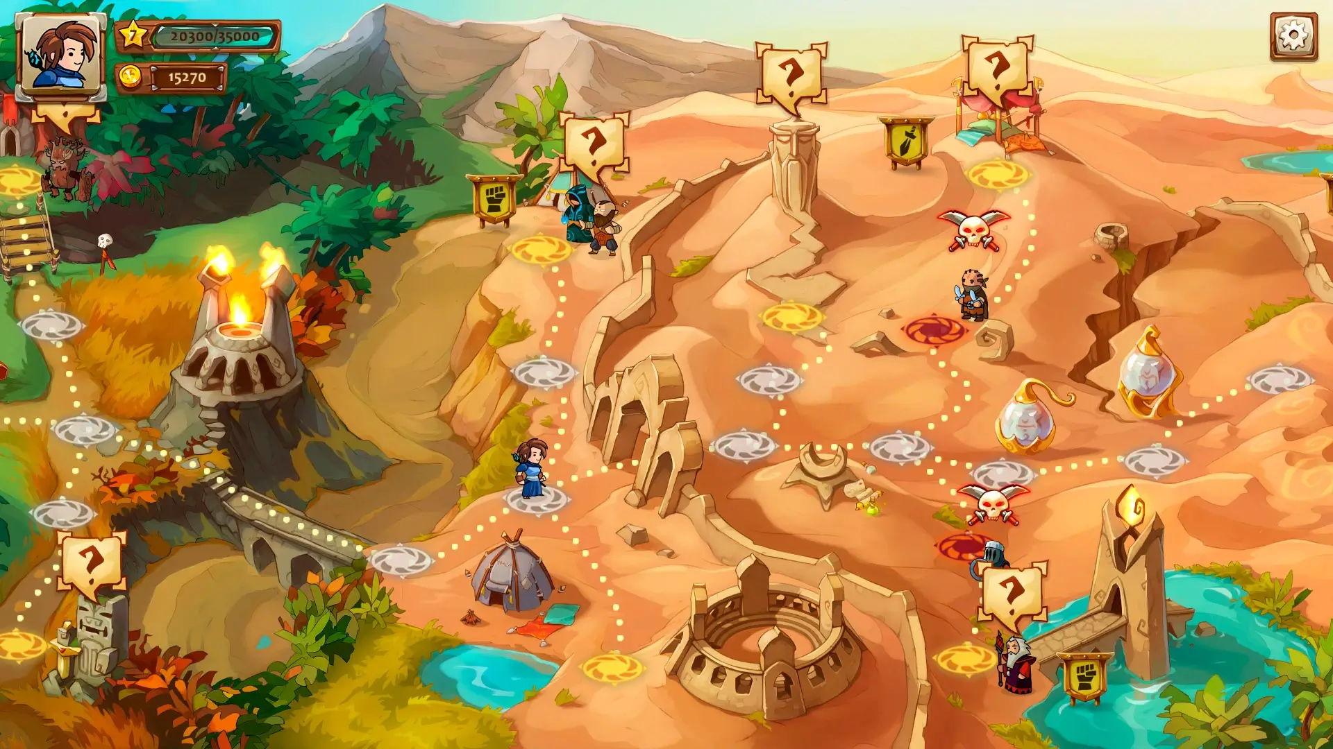 Zrzut ekranu z gry Braveland Wizard 6